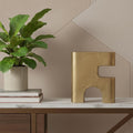 10" Brass Aluminum Tabletop Sculpture