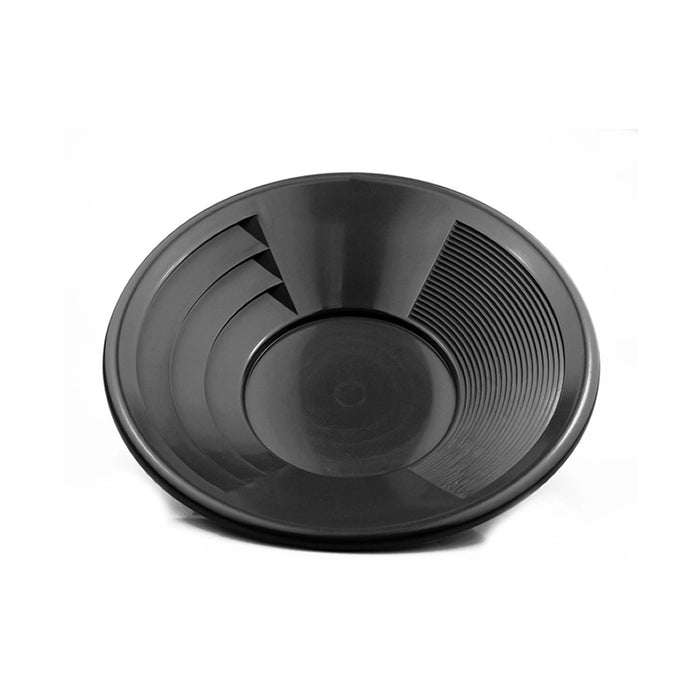 Black Riffle Pan | Dual Riffle Gold Pan | Detector Warehouse