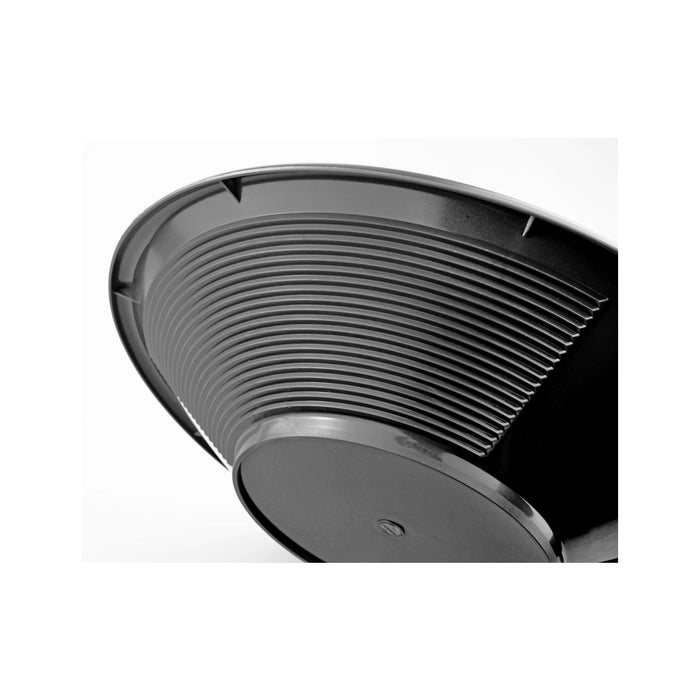 Black Riffle Pan | Dual Riffle Gold Pan | Detector Warehouse