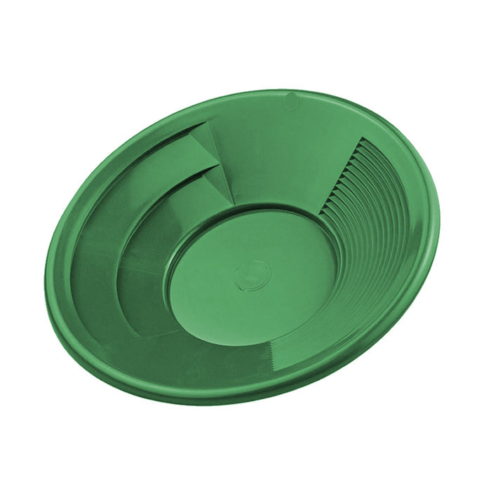 Green Dual Pan | Riffle Gold Pan | Detector Warehouse