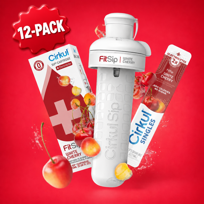 12-Pack FitSip® White Cherry + FREE 12-Pack