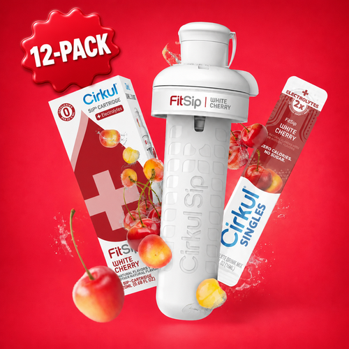 12-Pack FitSip® White Cherry + FREE 12-Pack