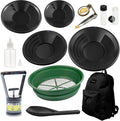 12 Piece Deluxe Gold Pan Kit with Backpack (Black)