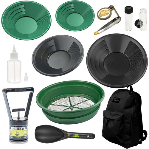 11 Piece Gold Pan Kit | Deluxe Gold Pan | Detector Warehouse