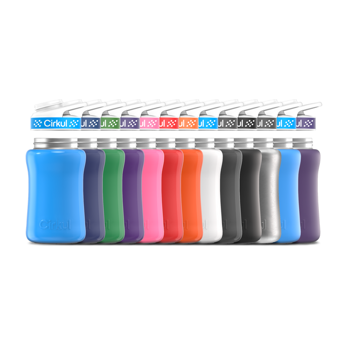 12oz. Stainless Steel Bottle & Comfort Grip Lid