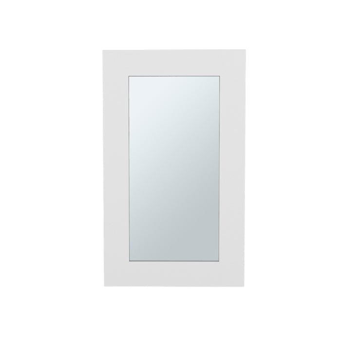 15" White Wood Floating Bathroom Vanity And Medicine Cabinet With Mirror