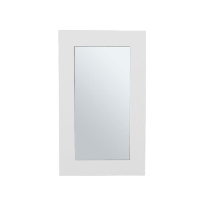 15" White Wood Floating Bathroom Vanity And Medicine Cabinet With Mirror