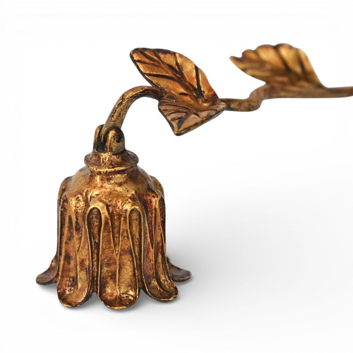 2" Gold Cast Iron Hand Painted Tabletop Sculpture