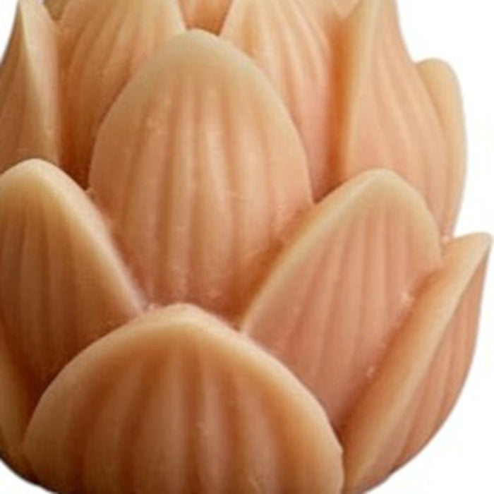 2" Orange Honeysuckle And Jasmine Scented Dimensional Flower Candle