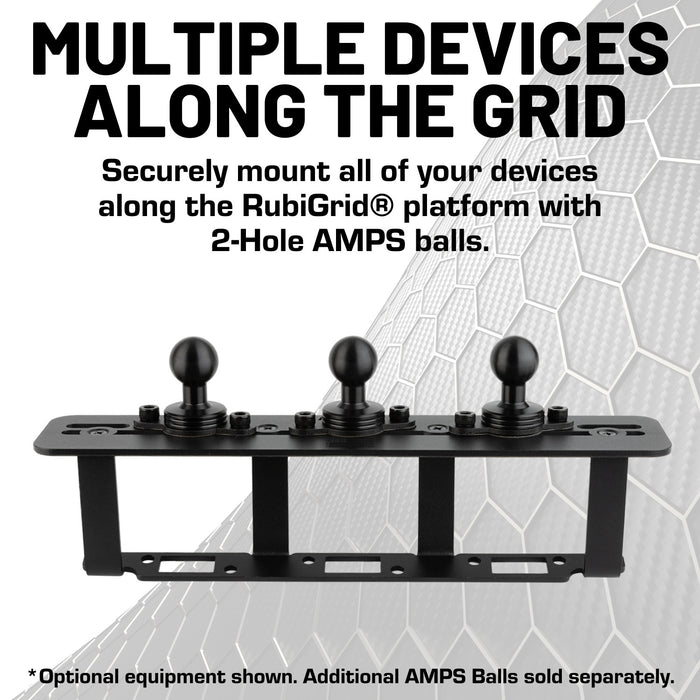 2023+ Ford Super Duty RubiGrid® Center Console Mount Phone + Device Holder