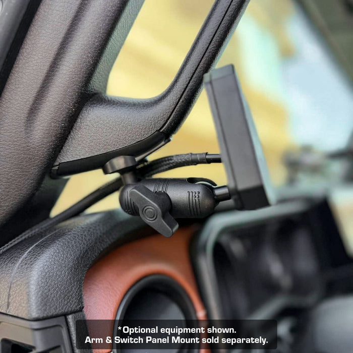 2024+ Jeep Wrangler JL & Jeep Gladiator A-Pillar Grab Bar Mount with 20mm Ball