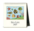 2027 Cavallini & Co. Sea Life Desk Calendar