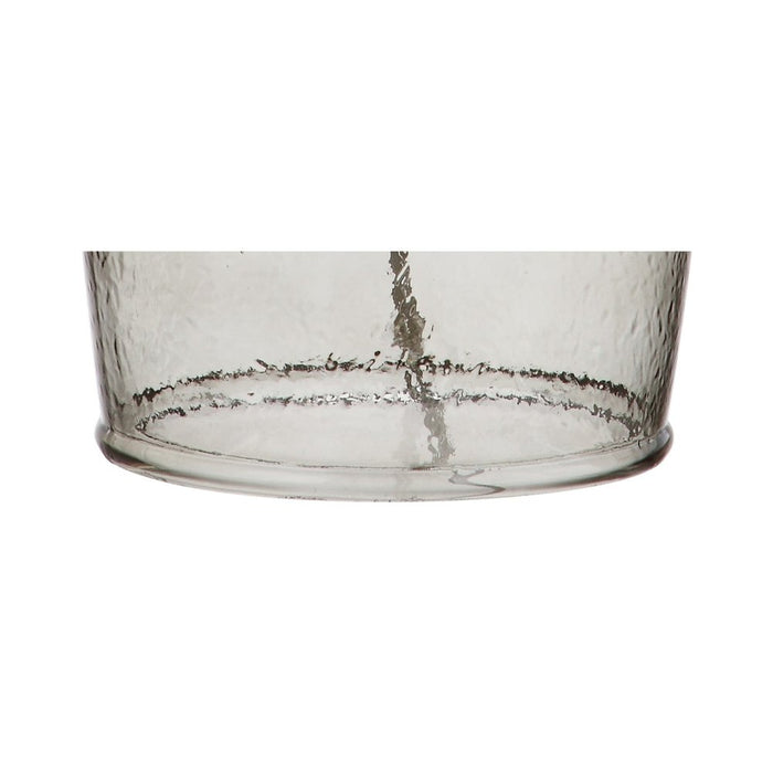 26" Clear Urn Table Lamp With Drum Shade