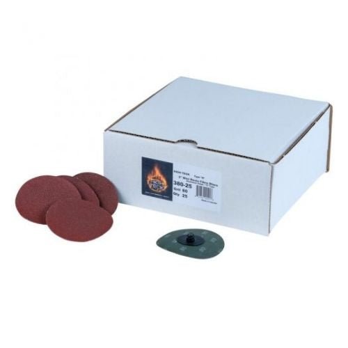 3 Inch 80 Grit Quick Change Sanding Discs, 25 pcs, High Teck -380-25---Eagle National Supply