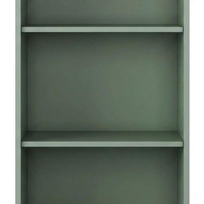 36" Sage Solid Wood Adjustable Three Tier Library Bookcase