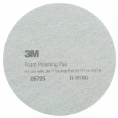 3M 05725 8" Single Sided Black Foam Polishing Pad, 2 pk - 5725 - Eagle National Supply