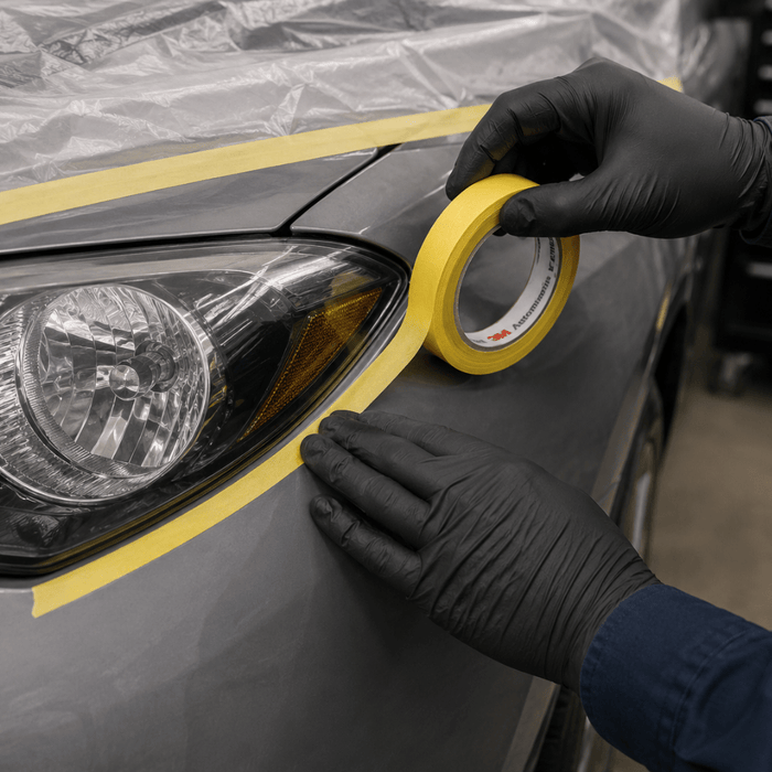 3M™ 06652 0.75" Yellow Automotive Masking Tape, Case of 48 -6652 - Eagle National Supply
