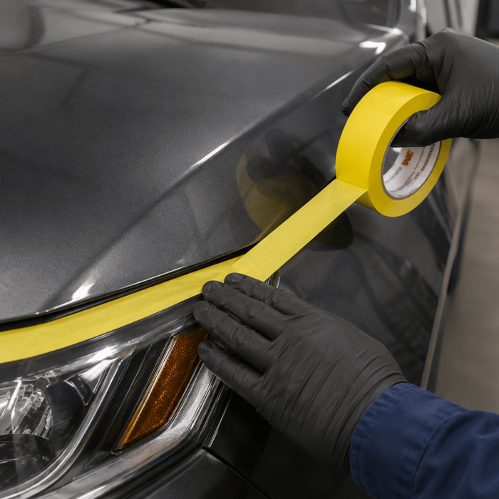 3M™ 06654 1.5" Yellow Automotive Masking Tape, Case of 24 -6654 - Eagle National Supply