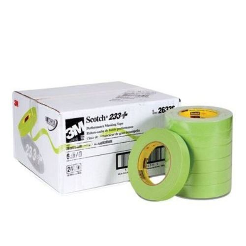 3M 26336 1.0" (24 mm) Green Automotive Masking Tape, Case of 24 -26336---Eagle National Supply