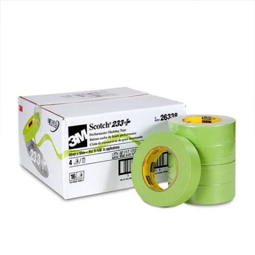 3M 26338 1.5" (36 mm) Green Automotive Masking Tape, Case of 16 -26338---Eagle National Supply