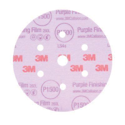3M 6" 2000 Grit Purple Hookit Abrasive Disc, Box of 50 -30666 - Eagle National Supply