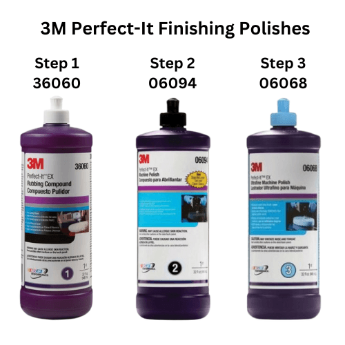 3M Perfect-It 06068 EX Ultrafine Blue Machine Polish, Quart -6068---Eagle National Supply