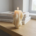 4" White Day at the Spa Scented Dimensional Twist Candle