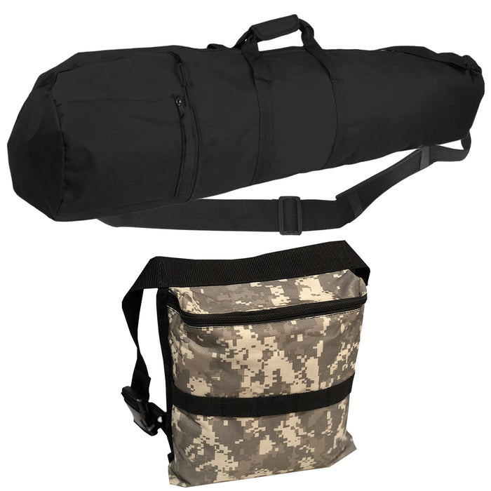 Black Metal Carry Bag | Padded Carry Bag | Detector Warehouse
