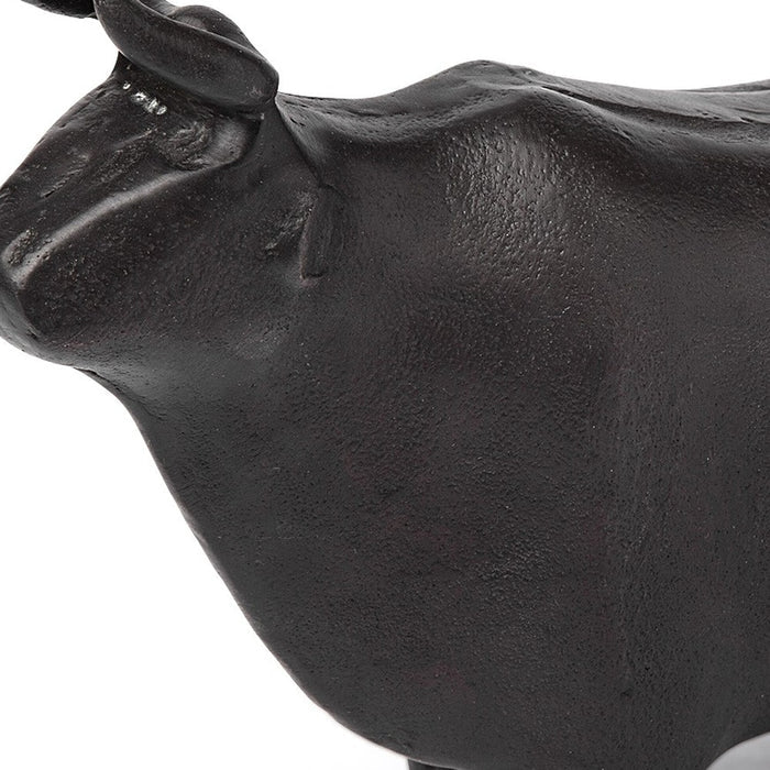 6" Black Metal Tabletop Sculpture