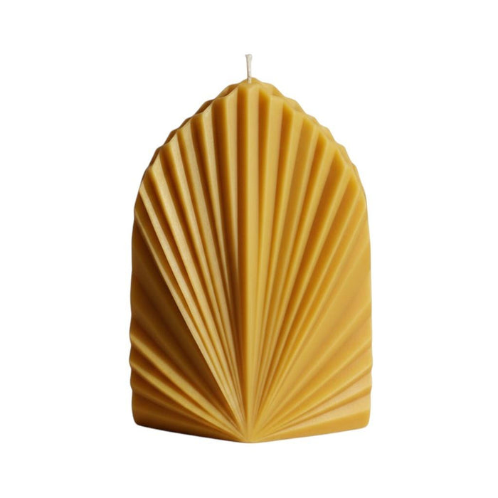 6" Gold Spring Rain Scented Dimensional Palm Leaf Candle