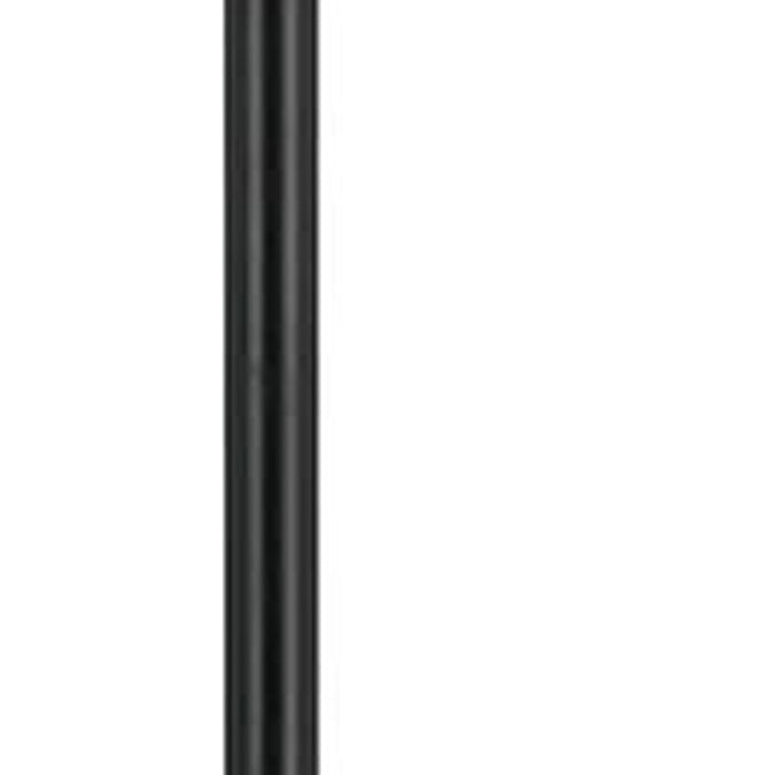 60" Bronze Traditional Shaped Floor Lamp With Tan Square Shade