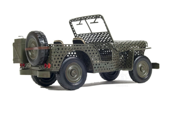 7" Green Metal Hand Painted Model Car