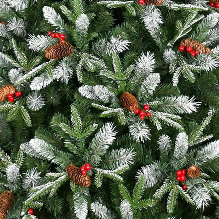 7' White Full Pine Christmas Tree