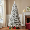 7.5' White Full Pine Christmas Tree