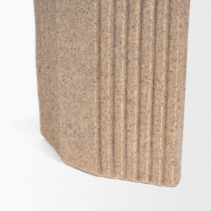 8" Beige Resin Tabletop Sculpture