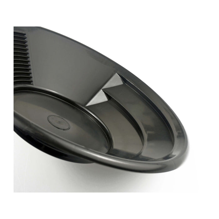8 Black Dual Pan | Riffle Gold Pan | DetectorWarehouse