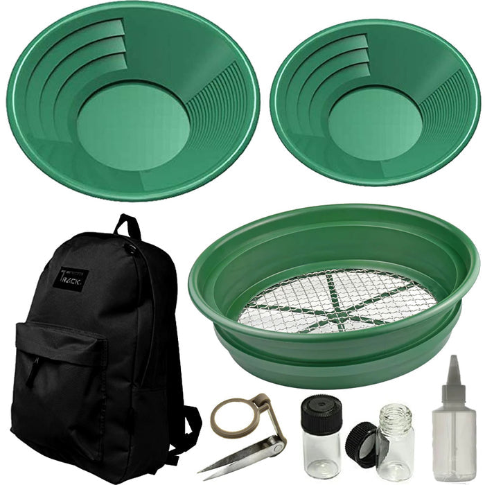 8 Piece Pan Kit | Gold Pan Kit | Detector Warehouse