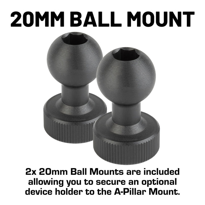 A-Pillar Doors Off Side Mirrors for 2018-2023 Jeep Wrangler JL & 2020-2023 Jeep Gladiator - Pair of 2