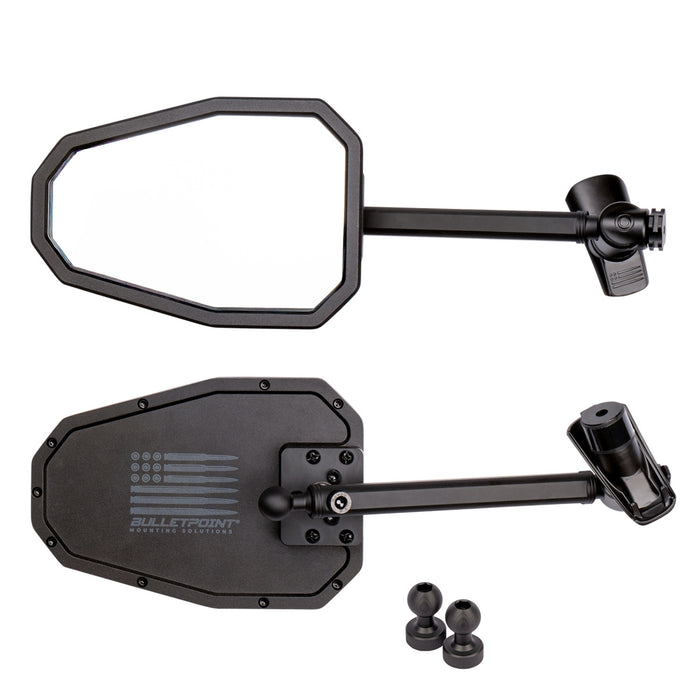 A-Pillar Doors Off Side Mirrors for 2024+ Jeep Wrangler JL & 2024+ Jeep Gladiator - Pair of 2