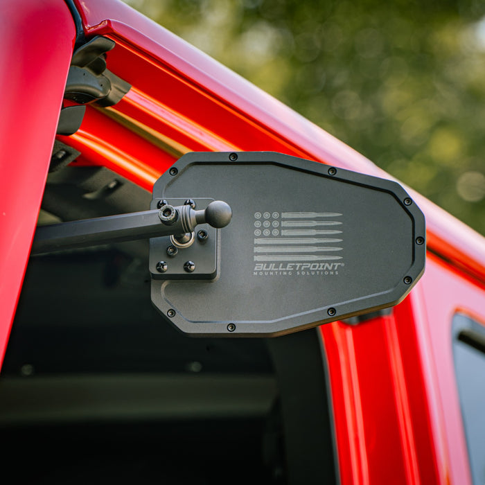 A-Pillar Doors Off Side Mirrors for 2024+ Jeep Wrangler JL & 2024+ Jeep Gladiator - Pair of 2