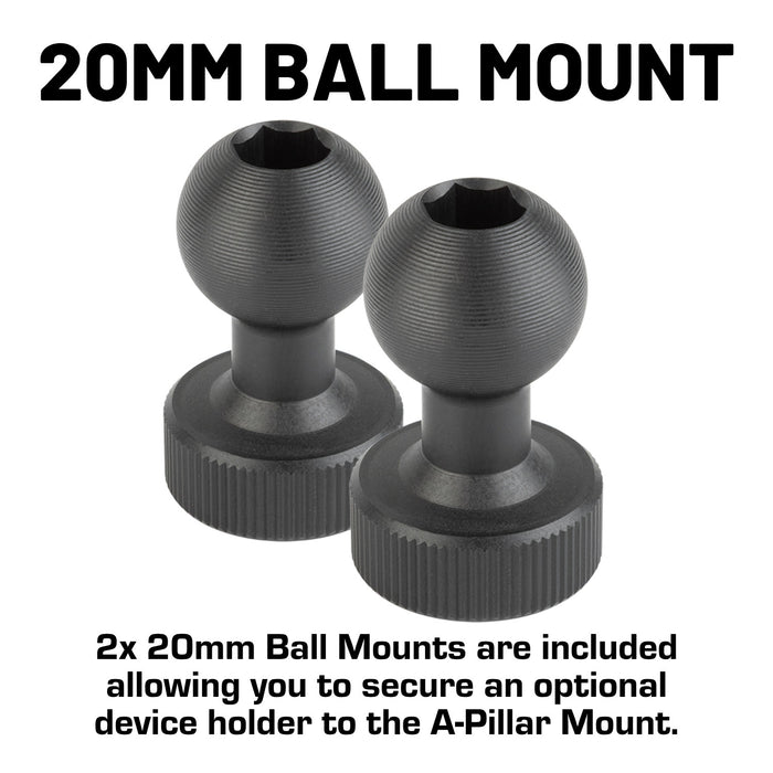 A-Pillar Doors Off Side Mirrors for 2024+ Jeep Wrangler JL & 2024+ Jeep Gladiator - Pair of 2