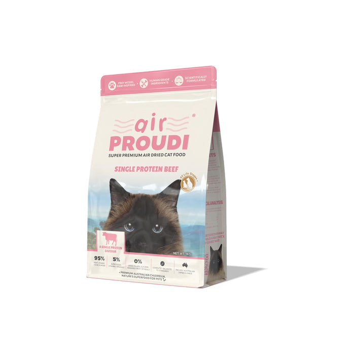 AirProudi Air Dried Cat Food Beef 1kg