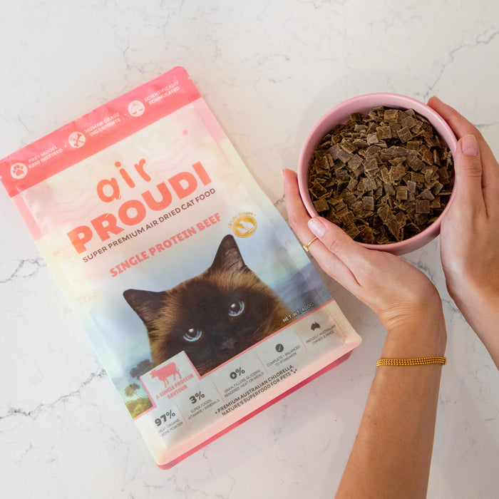 AirProudi Air Dried Cat Food Beef 400g