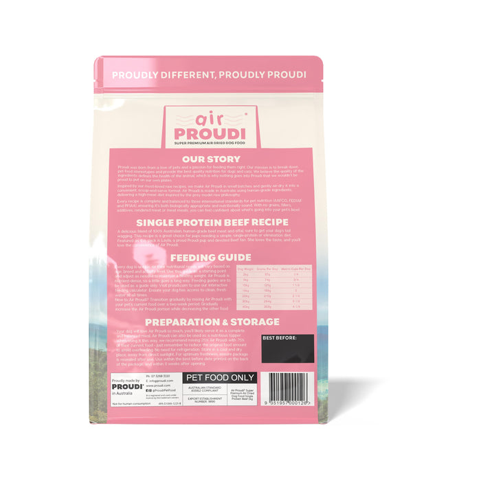 AirProudi Air Dried Dog Food Beef 1kg