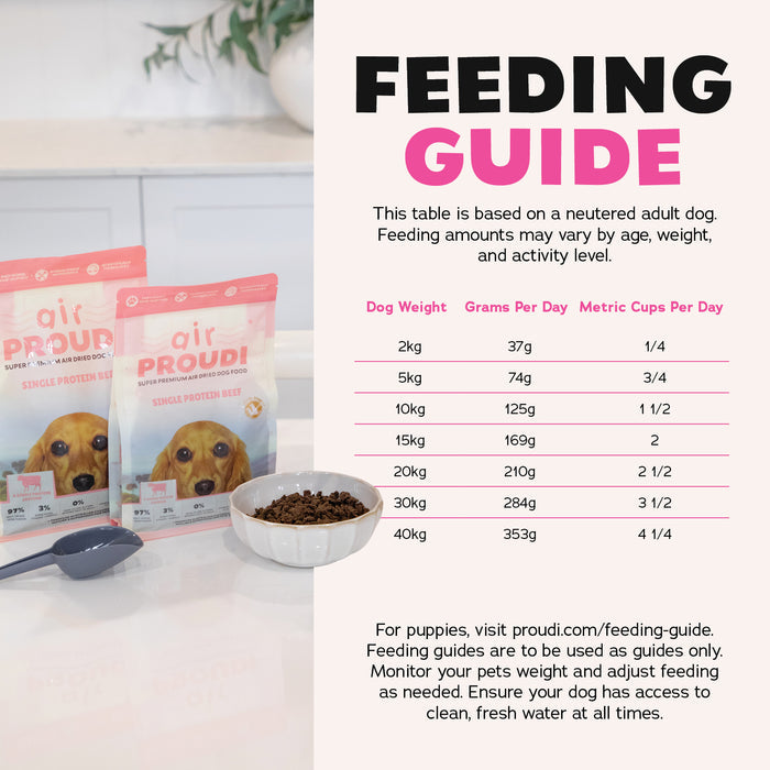 AirProudi Air Dried Dog Food Beef 1kg