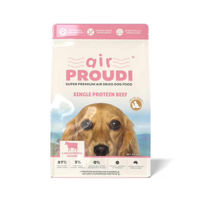 AirProudi Air Dried Dog Food Beef 400g-Habitat Pet Supplies