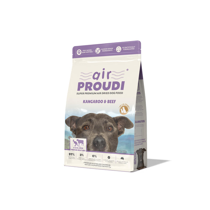 AirProudi Air Dried Dog Food Kangaroo and Beef 400g
