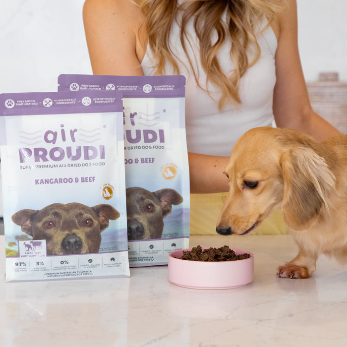 AirProudi Air Dried Dog Food Kangaroo and Beef 400g