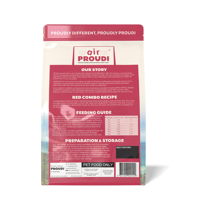 AirProudi Air Dried Dog Food Red Combo 1kg