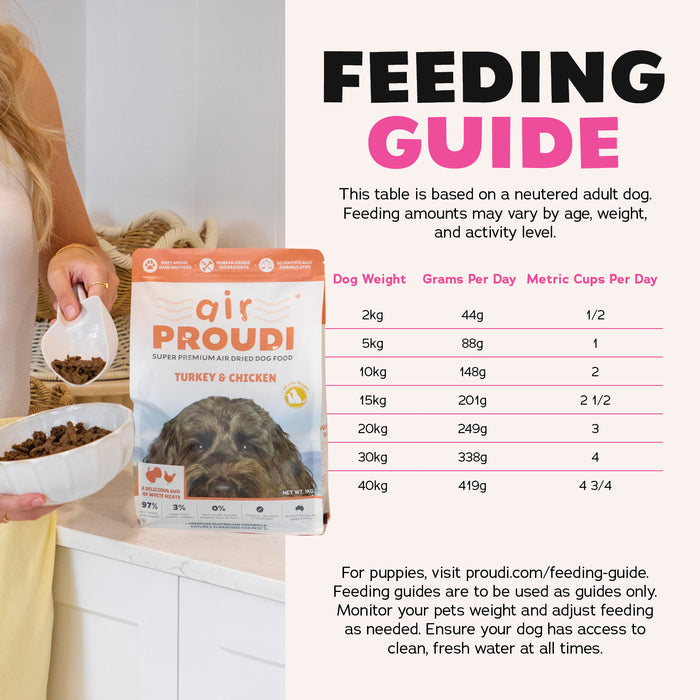 AirProudi Air Dried Dog Food Turkey and Chicken 1kg